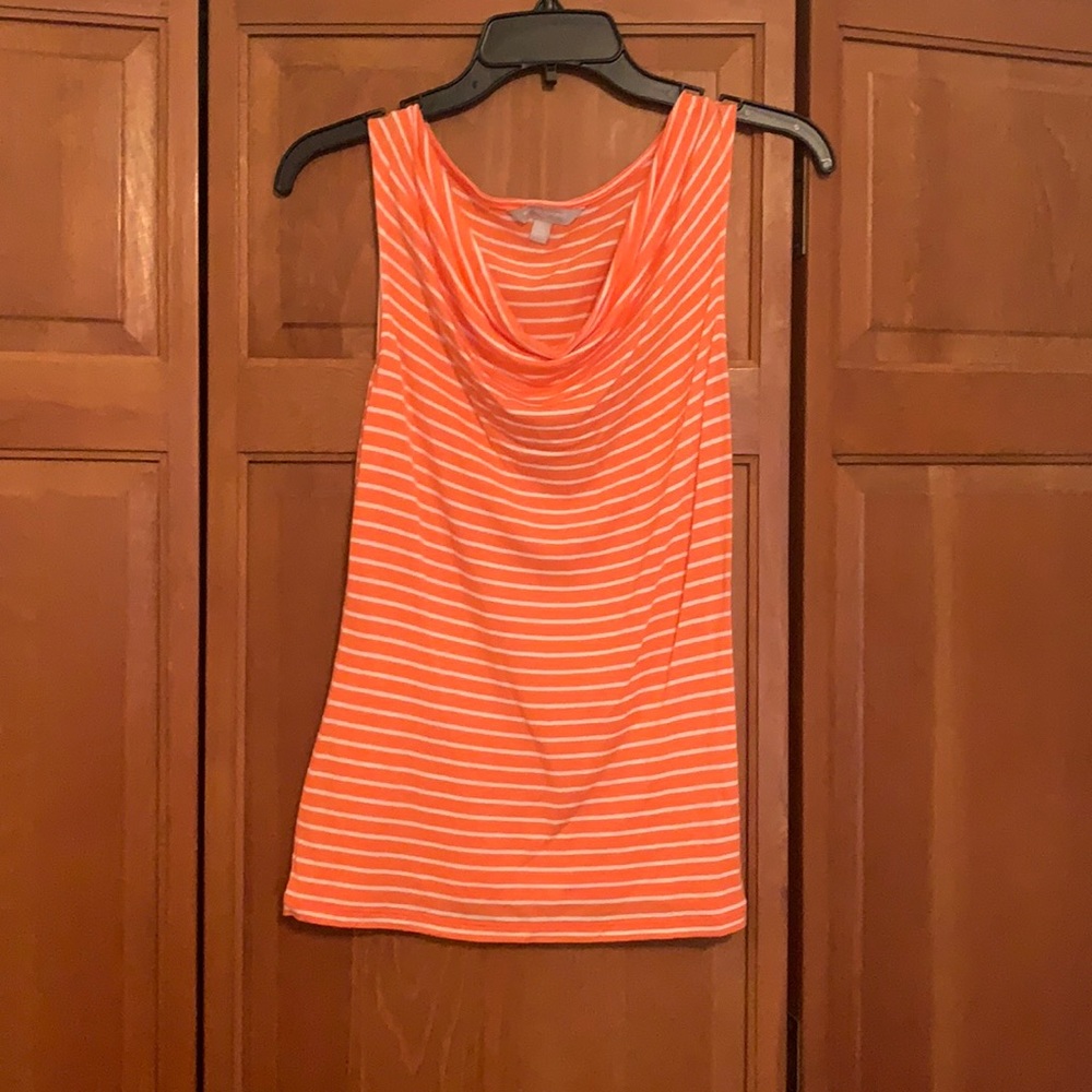 Orange Striped Banana Republic Tank w/ Scoop Neck